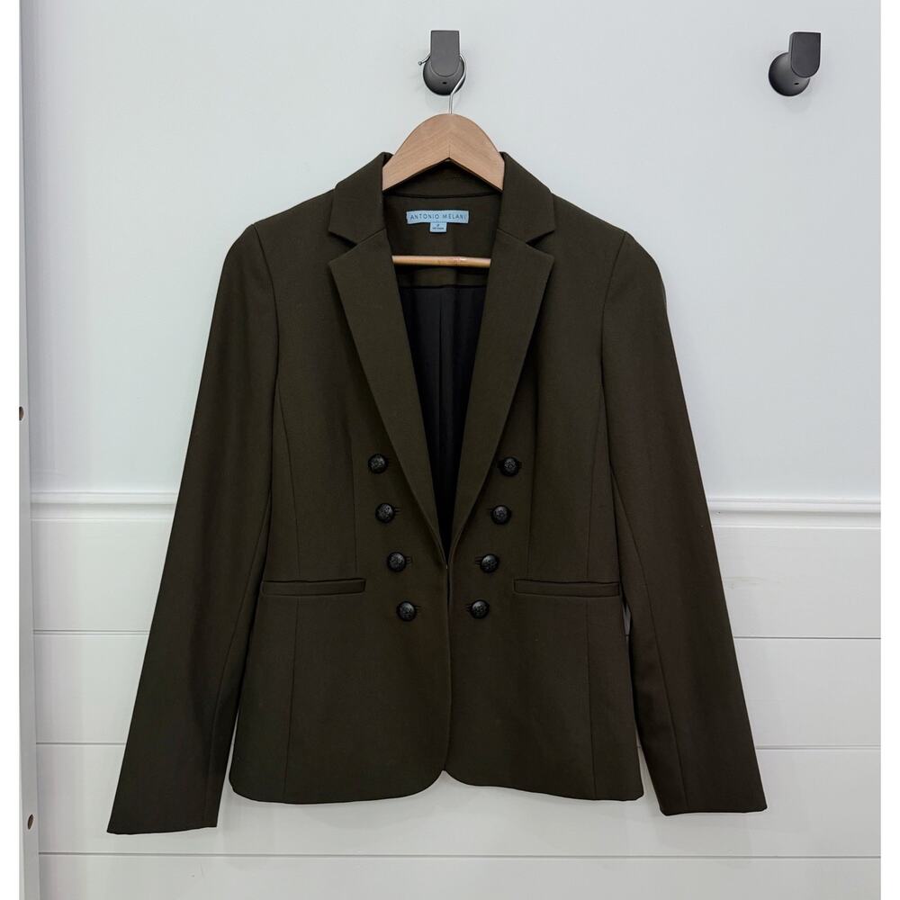 Women’s Antonio Melani Brown Double Breasted Blazer Jacket Size 2